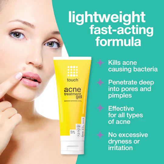 Touch Acne Treatment Gel - Benzoyl Peroxide 2.5%