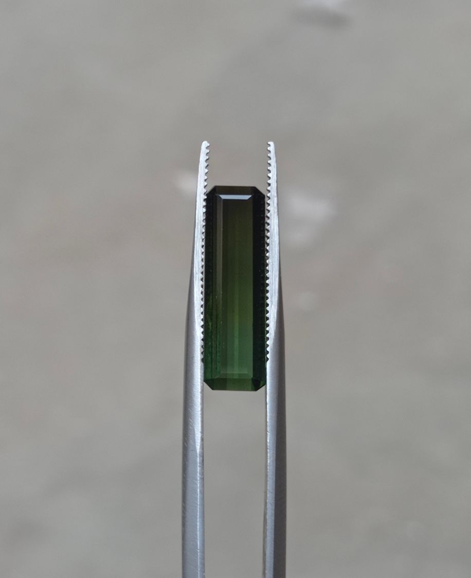 5.8ct Natural Bi-Color Green Tourmaline Gemstone - October Birthstone
