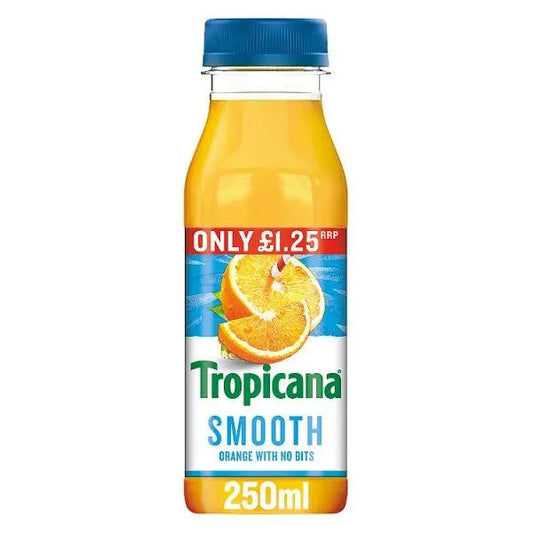 Tropicana Smooth Orange No Bits 250ml (Case of 8)
