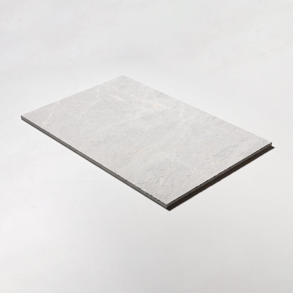 Tundra Gray Tumbled Marble Floor Wall Tile – 406 × 610 × 12 mm
