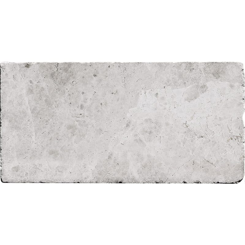 Tundra Gray Tumbled Marble Floor Wall Tile – 406 × 610 × 12 mm