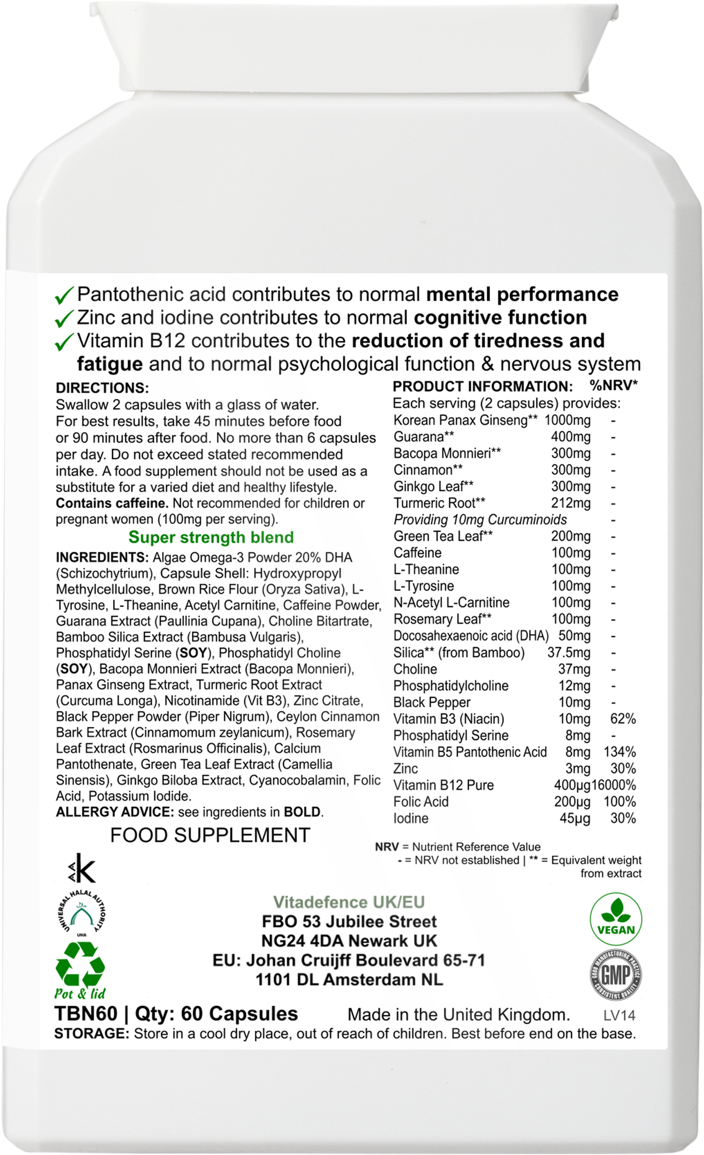 Panax Ginseng Multi — 60 Capsules