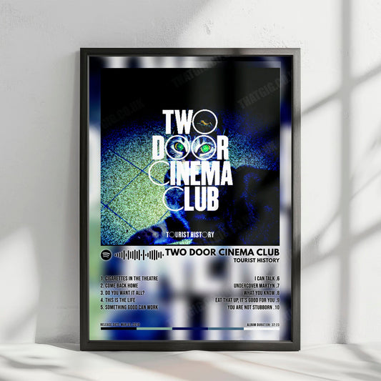 Two Door Cinema Club "Tourist History" Album Cover Poster - with Complete Tracklist