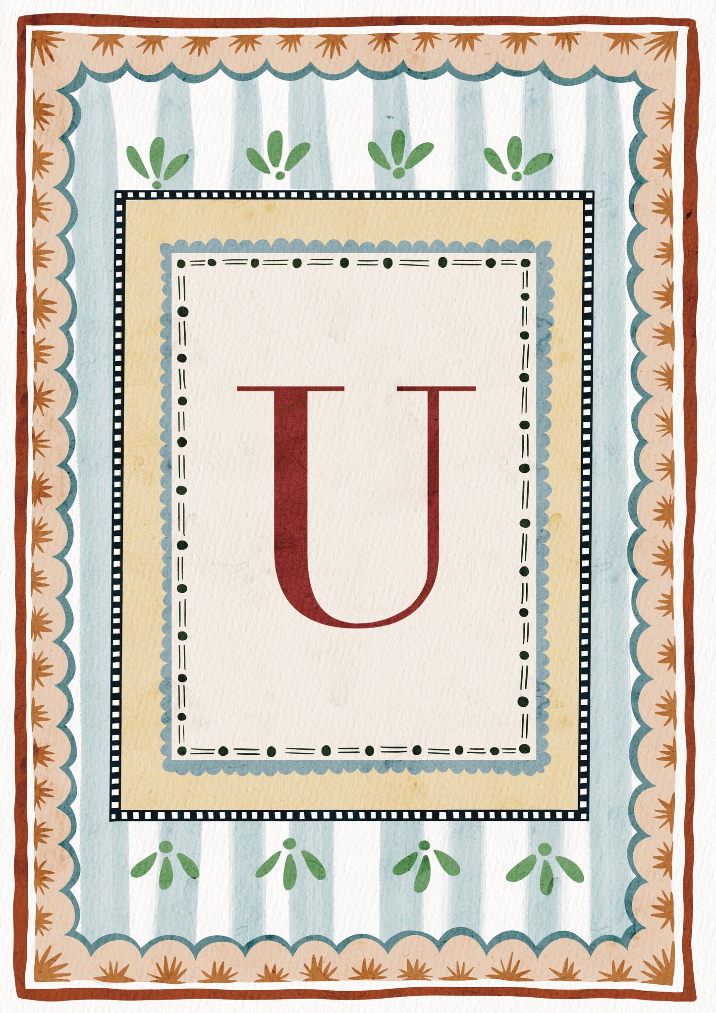 ALPHABET LETTERS ~ Blue / Red