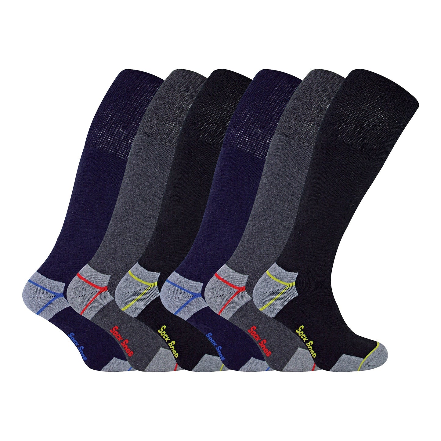 Mens Long Knee High Work Socks (Multipack Options)