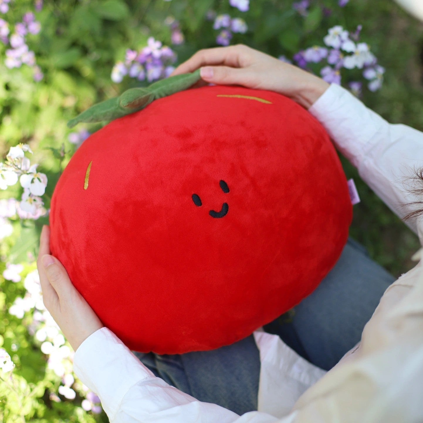Daily White | Tomato Plush Pillow