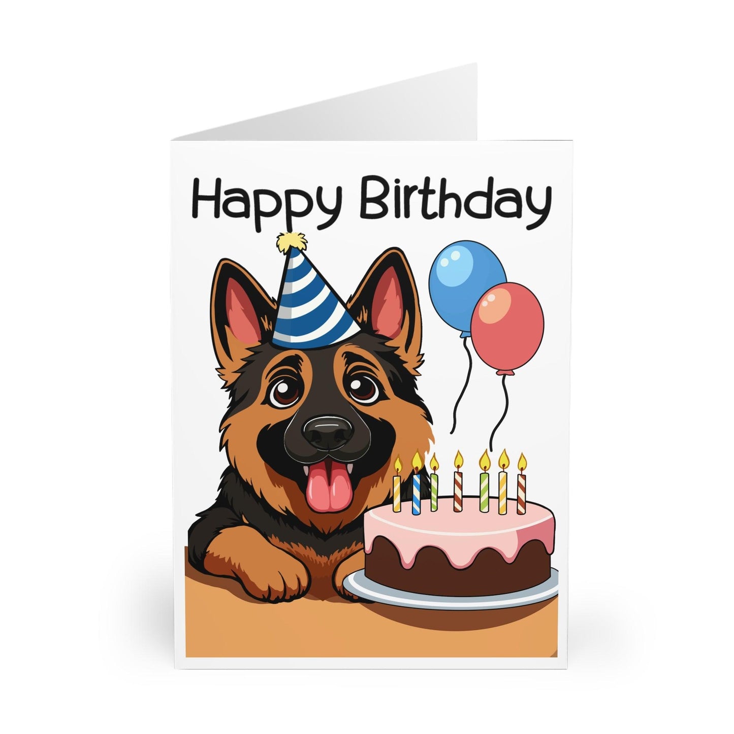 German Shepherd Birthday Card