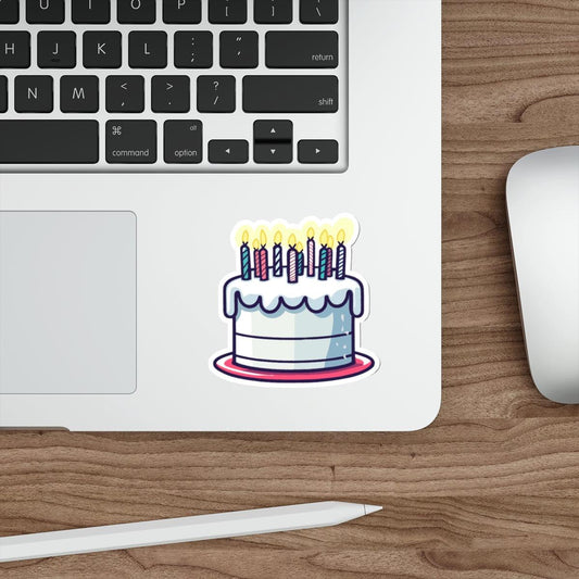 Birthday Cake Sticker – Fun Candle Cake Vinyl Decal