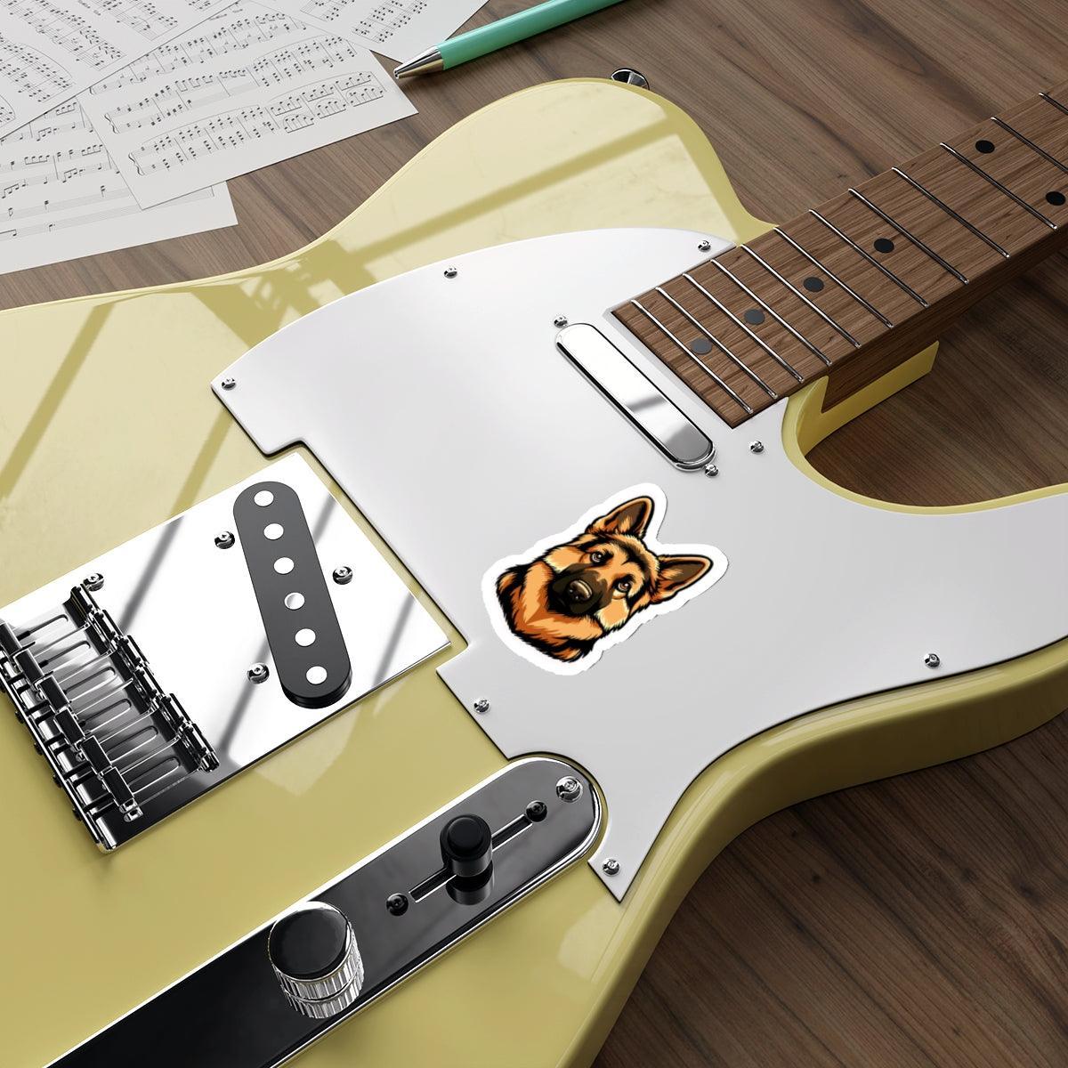 Cartoon German Shepherd Sticker