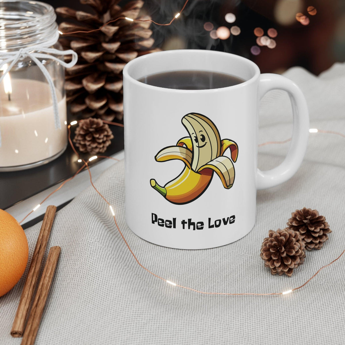 Peel the Love Banana Mug
