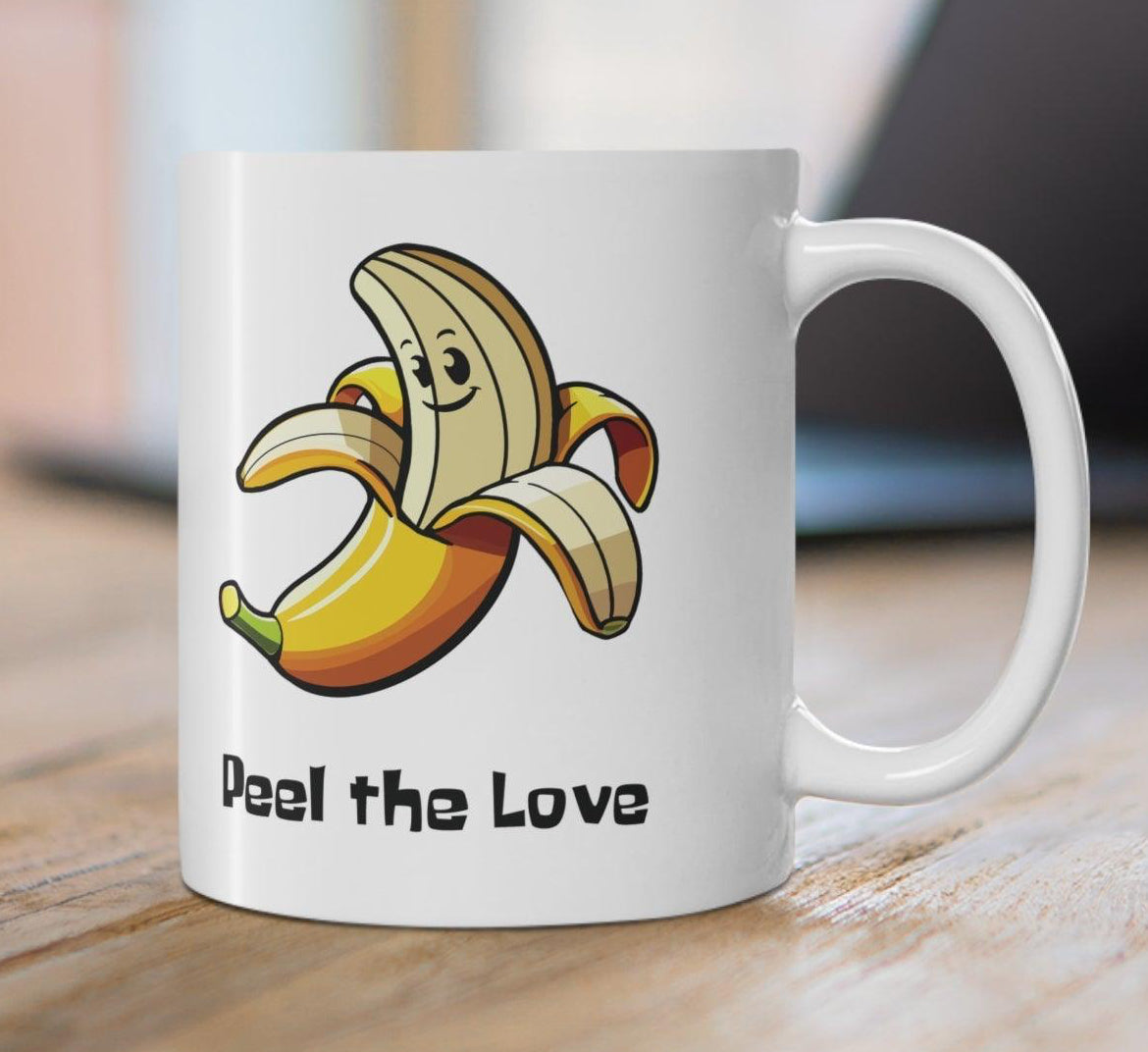 Peel the Love Banana Mug