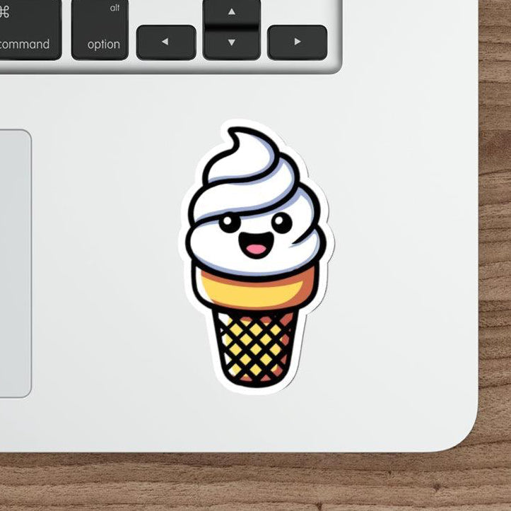 Cartoon Ice Cream Cone Sticker