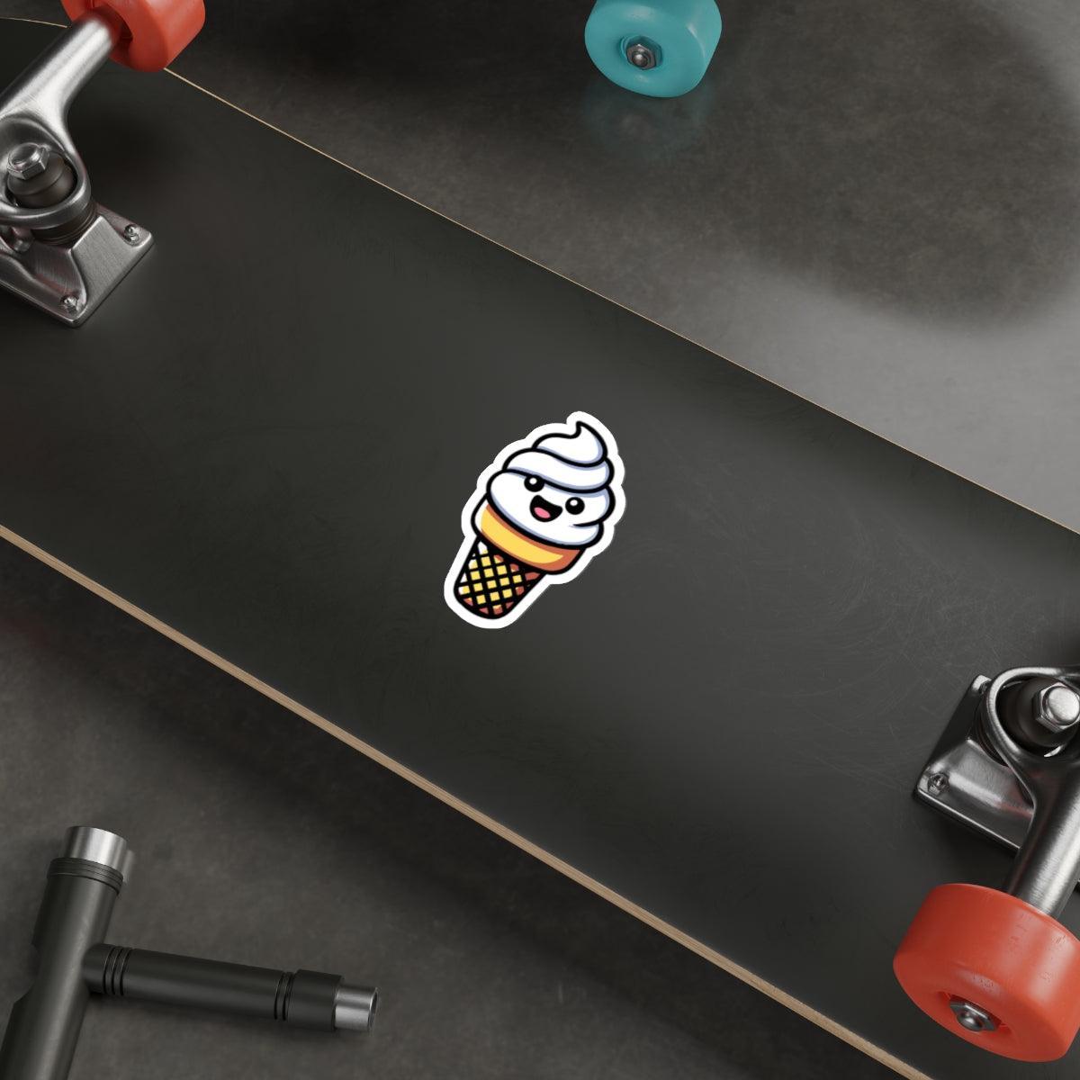 Cartoon Ice Cream Cone Sticker