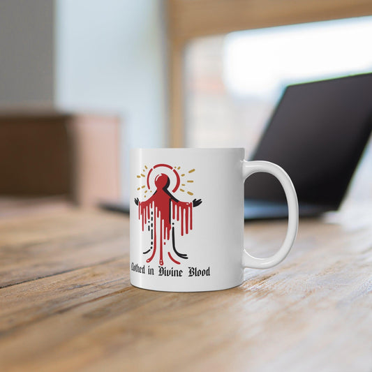 Clothed in Divine Blood Mystical Mug | 11 oz Red Power