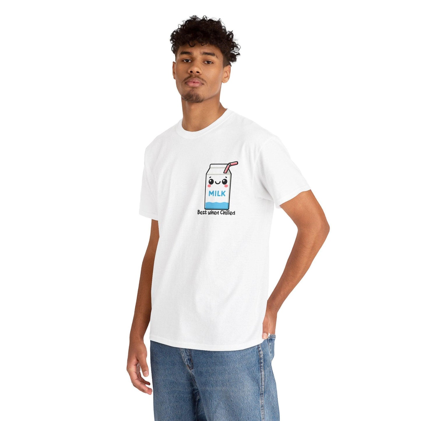 Best When Chilled T-Shirt – Funny Milk Cartoon Tee