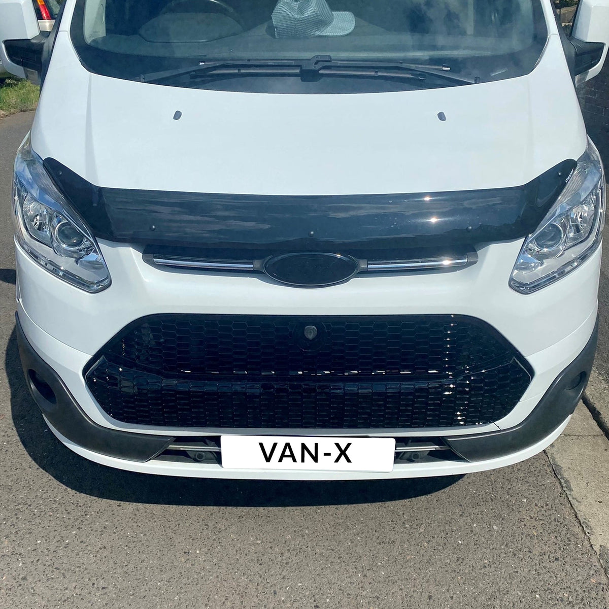 For Ford Transit Custom MK1 Honeycomb Front Grille Gloss Black (2012–2018) | Van-X