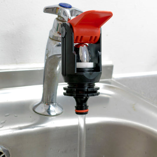 Kitchen Tap Adaptor "Non Branded" Red Hose Connector Set DIY Workshop Accessory