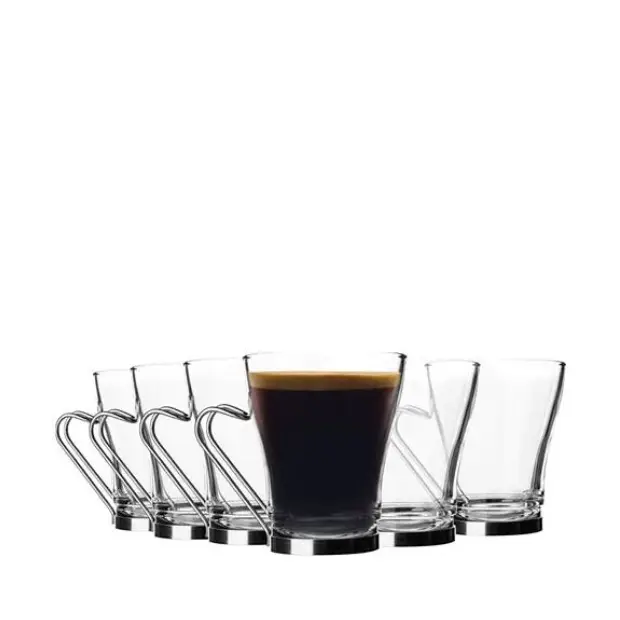 Bormioli Rocco Oslo Cappuccino Glasses - 235ml - Set of 6