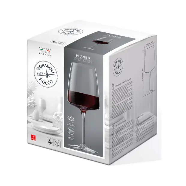 Bormioli Rocco Planeo Champagne Flutes - 260ml - Set of 4