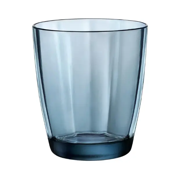 Bormioli Rocco Pulsar Double Old Fashioned Glasses Blue - 390ml - Set of 6