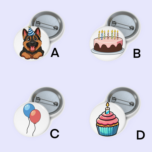 Birthday Celebration Pin Badge Bundle