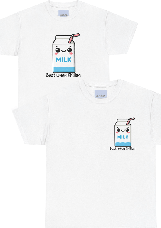 Best When Chilled T-Shirt – Funny Milk Cartoon Tee