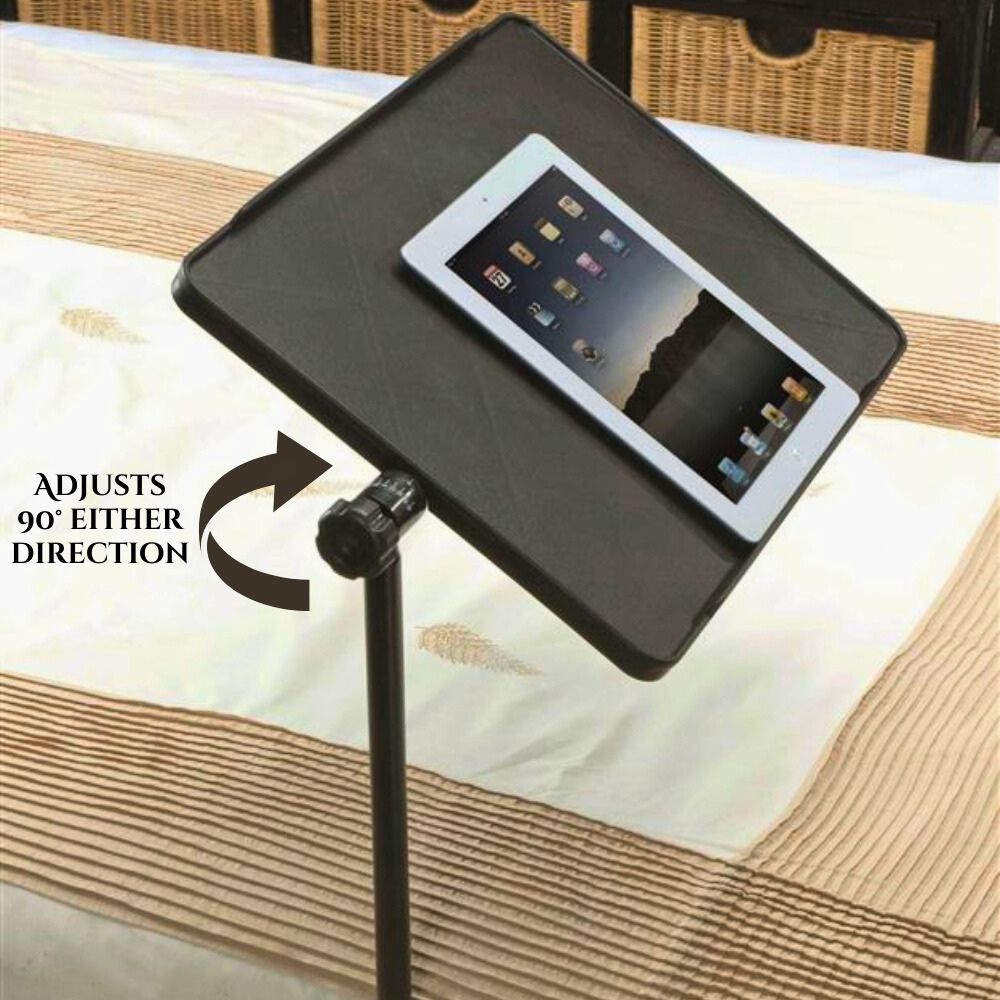 Adjustable Pivot Table for Bed or Sofa – Tilting Laptop & Reading Desk with Height Adjustment