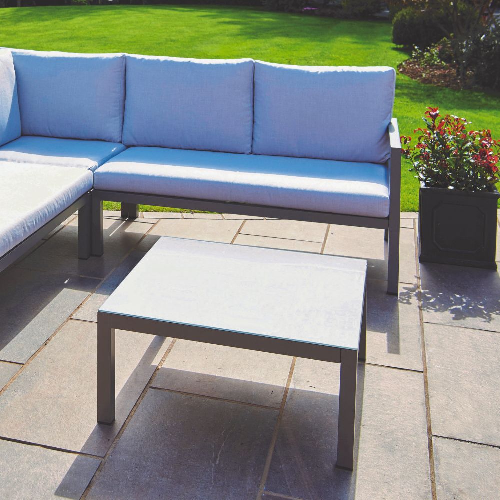 Oakley Grey Aluminium Outdoor Corner Sofa Set