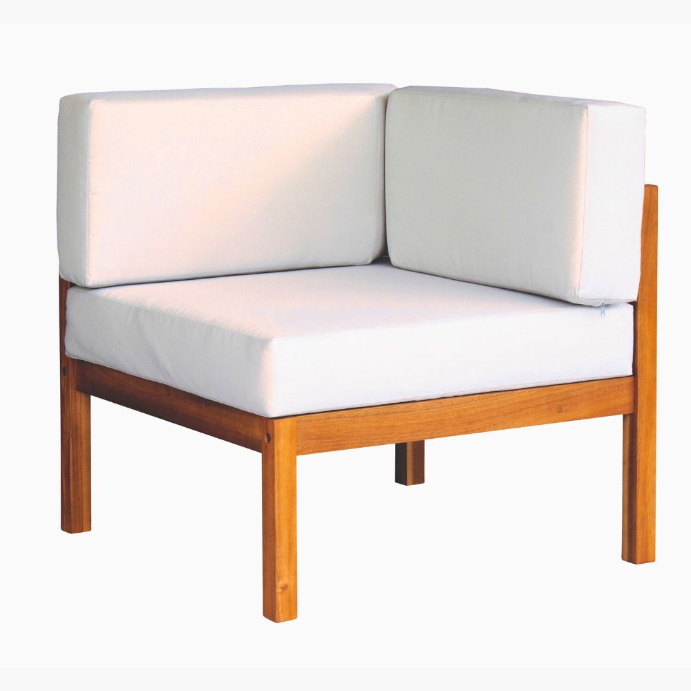 Kemberton Outdoor Wooden Corner Sofa Set – Sustainable Acacia Wood