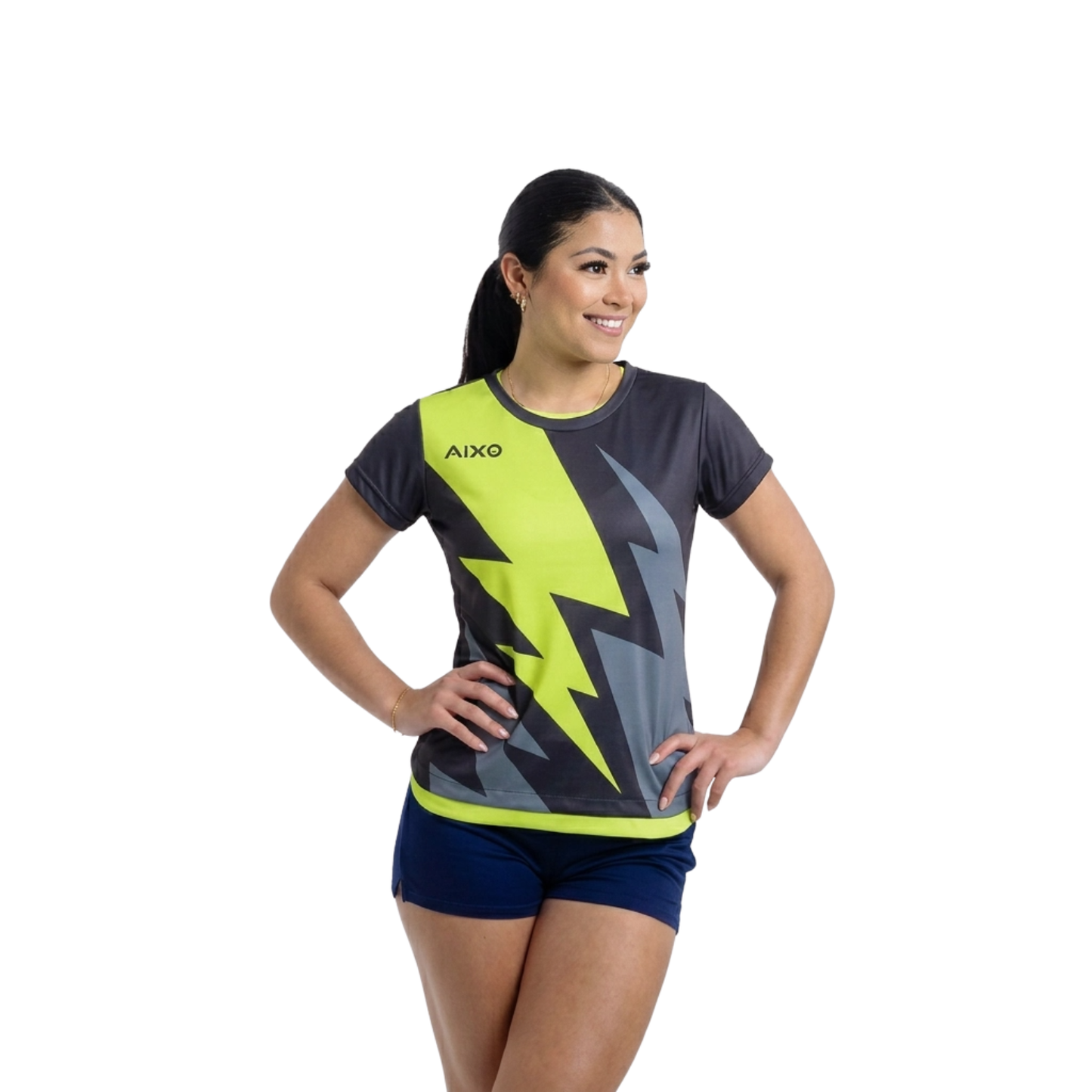 Aixo Bolt 3 Womens T Shirt - Black