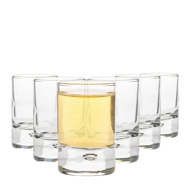 Bormioli Rocco Bubble Based Shot Glasses - 65ml - Set of 6