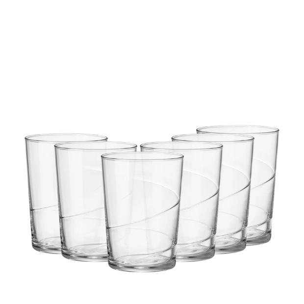 Bormioli Rocco Swirl Maxi Glasses - 505ml - Set of 6