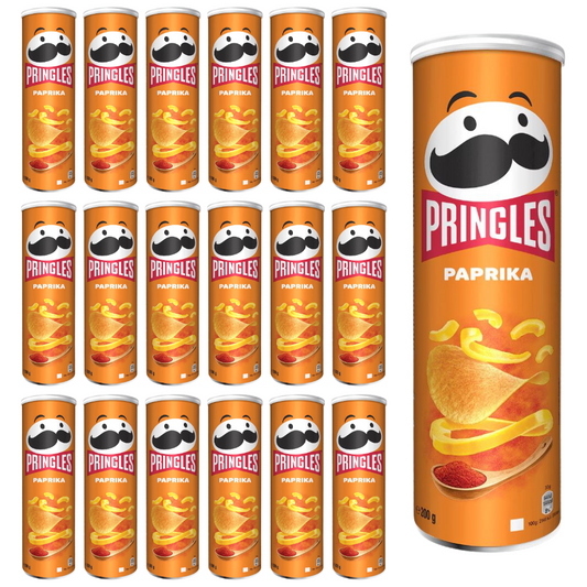 19 x Pringles Paprika Sharing Crisps 165G
