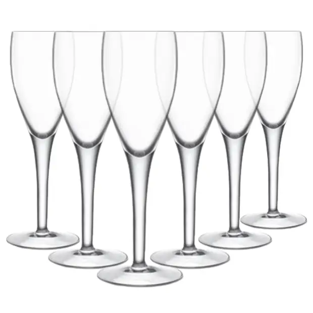 Crystalite Champagne Flutes - 230ml - Set of 6
