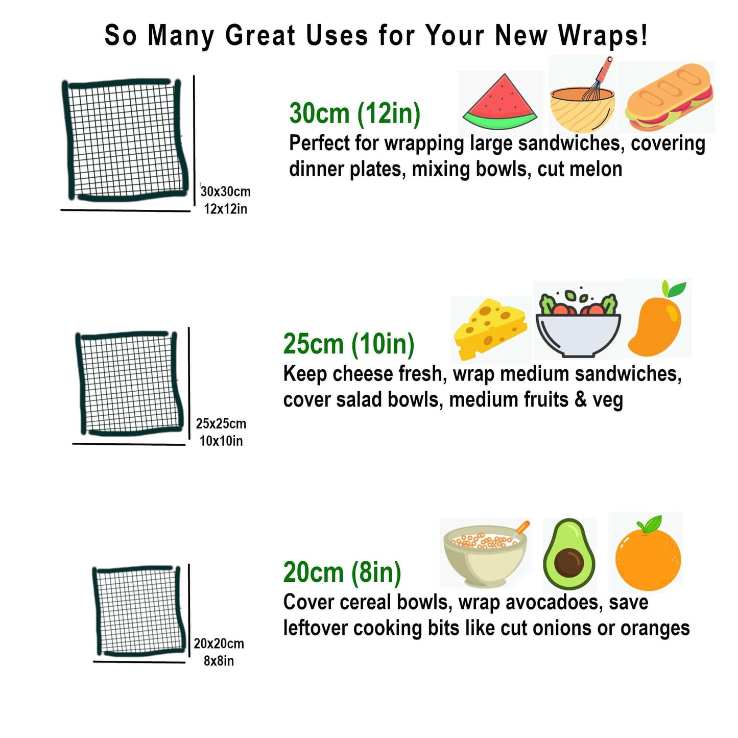 *Set of 3 Handmade Beeswax Wraps | Bees & Cherries