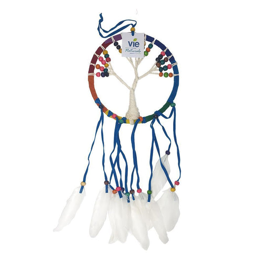 Vie Naturals Tree of Life Dream Catcher, 16cm, Rainbow