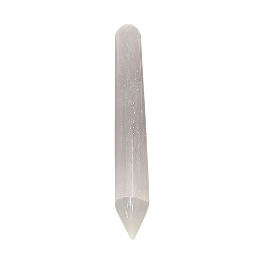 Selenite Pointed Wand, 14cm