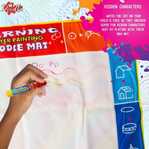Doodle Children Creativity Drawing Mat, Small + Large and 5 Pcs Accessories Set