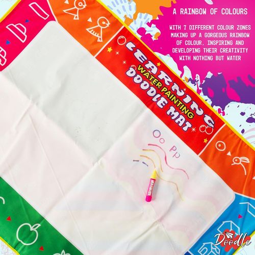 Doodle Children Creativity Drawing Mat, Small + Large and 5 Pcs Accessories Set