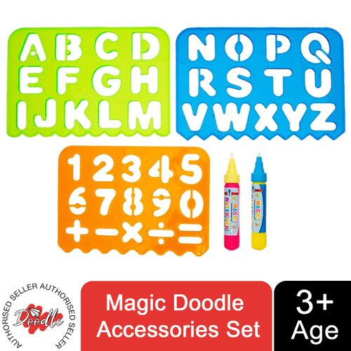 Doodle Children Creativity Drawing Mat, Small + Large and 5 Pcs Accessories Set