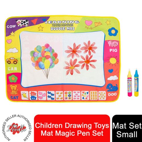Doodle Children Creativity Drawing Mat, Small + Large and 5 Pcs Accessories Set