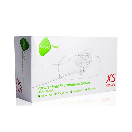 Aquarius Children's Multipurpose Gloves, Vinyl Clear, 100 Pack (Age 6-10 Years) White Extra Small