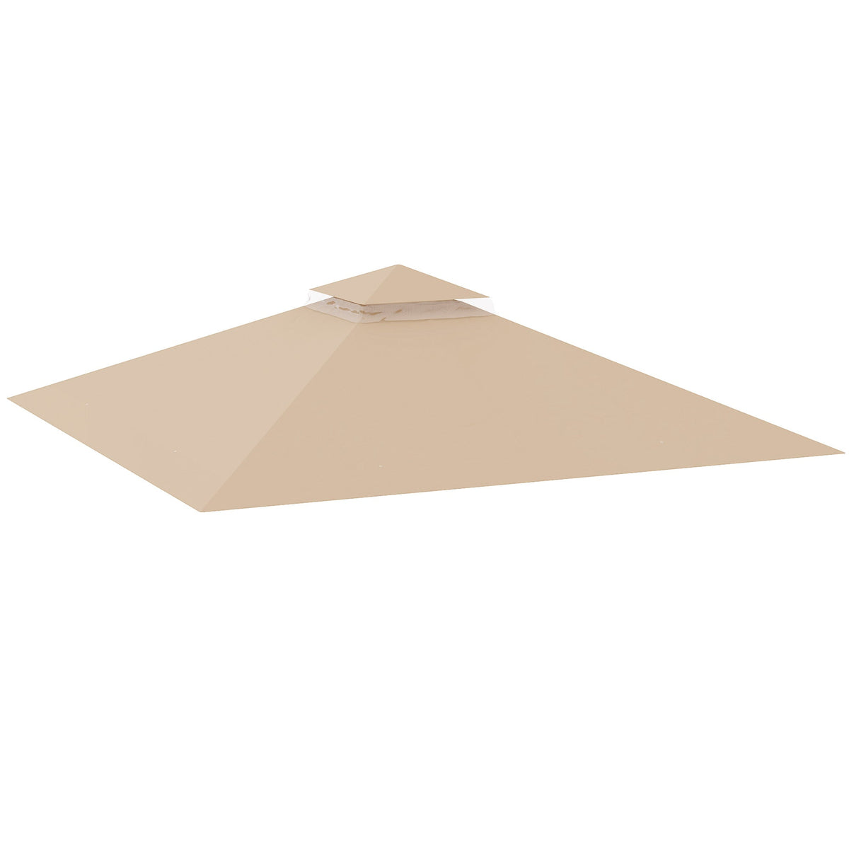 Outsunny Gazebo Canopy Replacement Cover 3 x 3(m) 2-Tier Roof Top for Garden