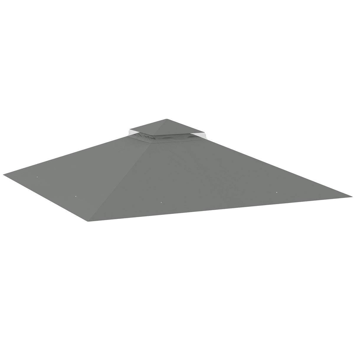 Outsunny Gazebo Canopy Replacement Cover 3 x 3(m) 2-Tier Roof Top for Garden