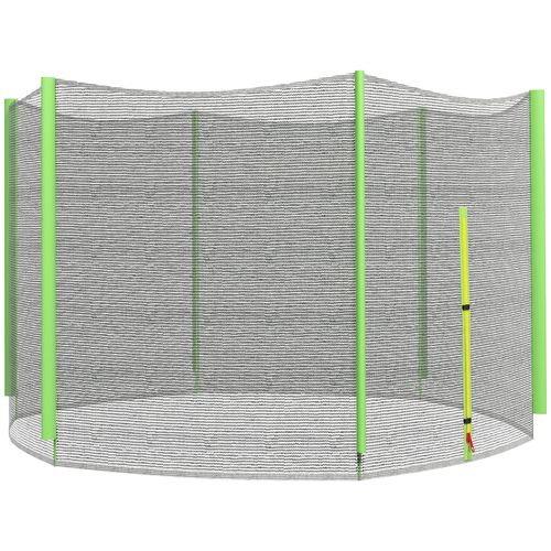 SPORTNOW 8ft Trampoline Net Replacement Safety Net with Zipped Door