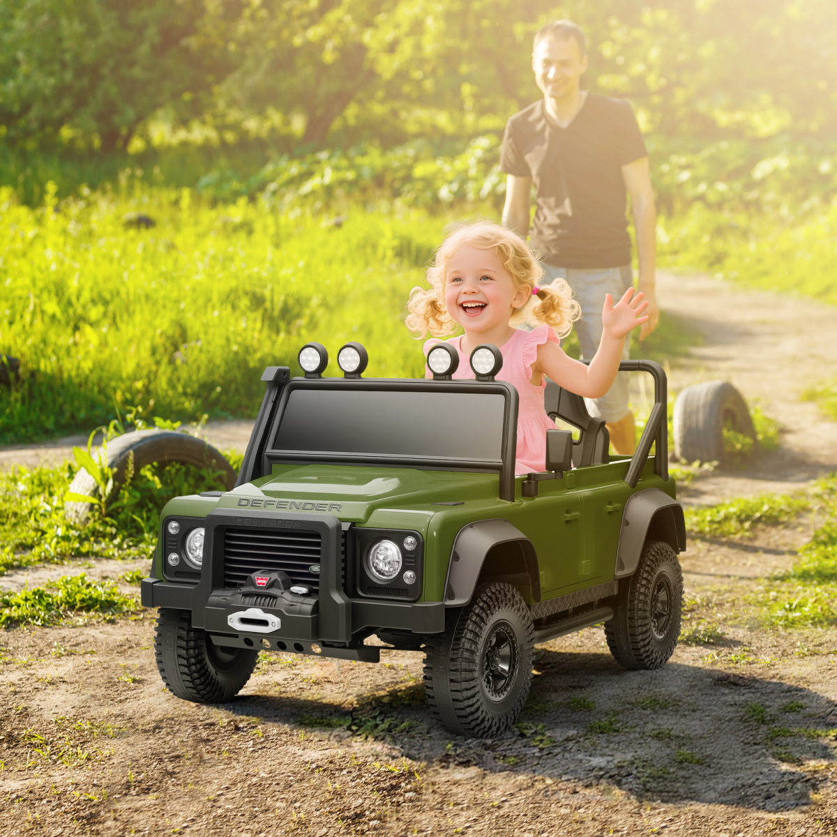 AIYAPLAY Kids Ride On Car, 12V Battery-Powered Electric Car with Remote Black