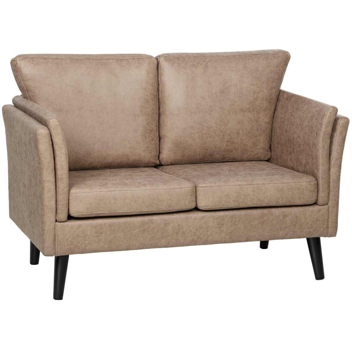 HOMCOM Small Sofa, Loveseat Sofa for Bedroom, Home Office