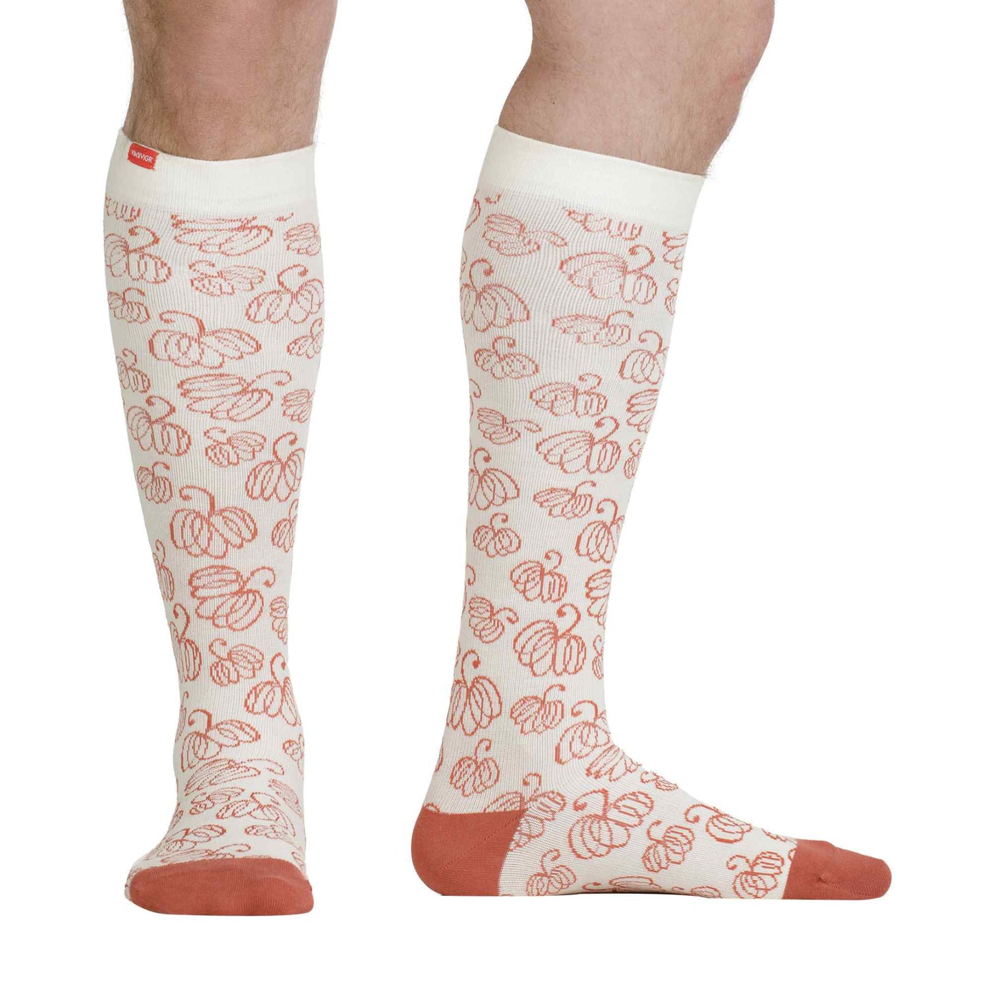 1 Pack Wide Calf Cotton Graduated Compression Socks | 15-20 mmHg