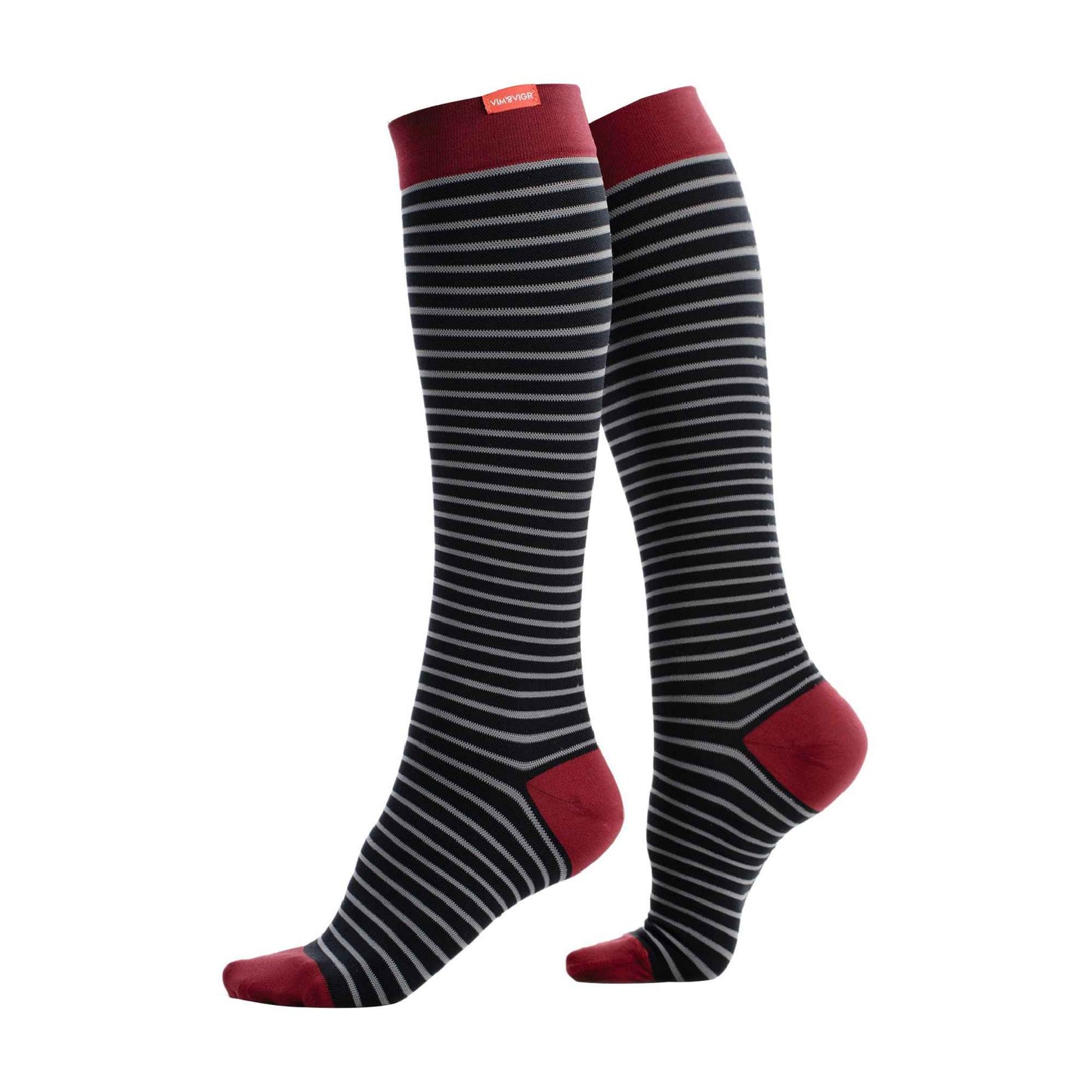 1 Pack Wide Calf Nylon Graduated Compression Socks | 30-40 mmHg