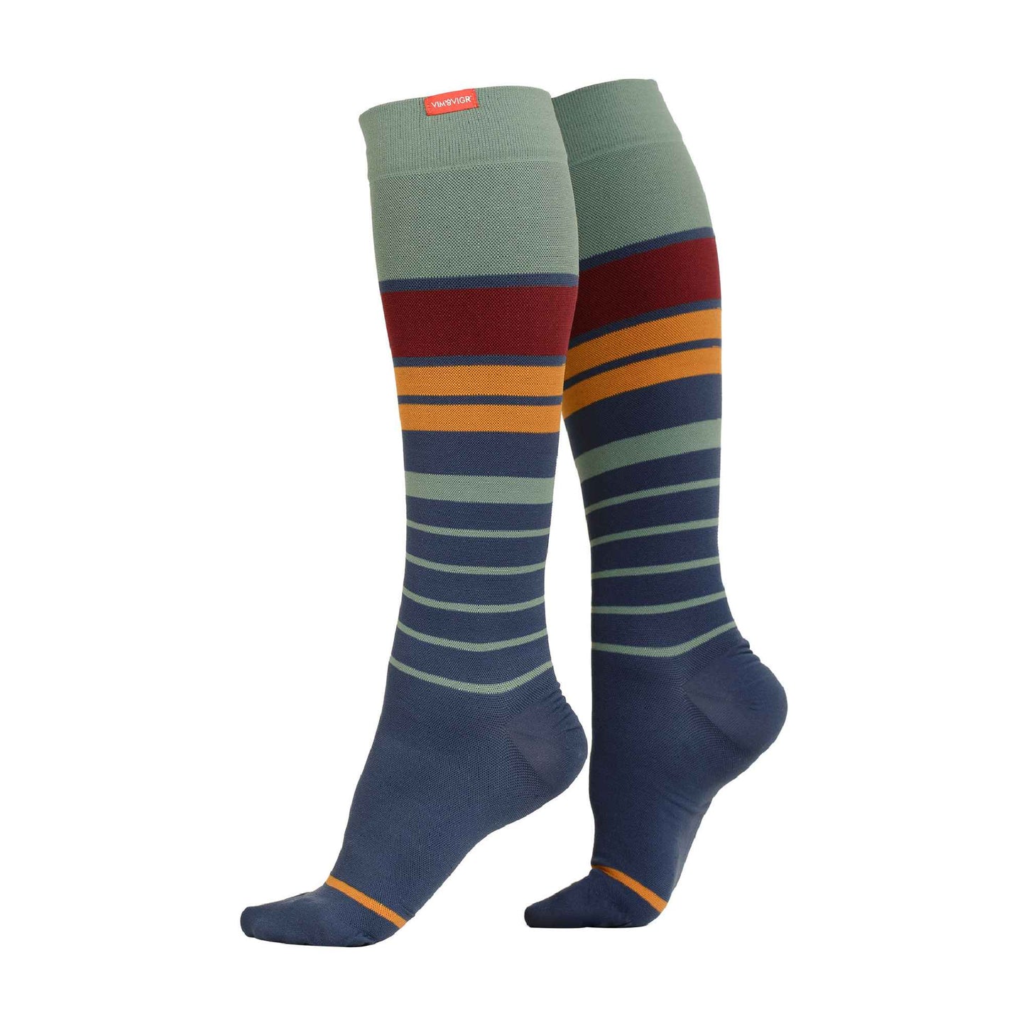 1 Pack Wide Calf Nylon Graduated Compression Socks | 30-40 mmHg